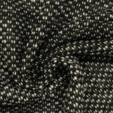Black Houndstooth French Terry, Poly-Viscose — photo 3