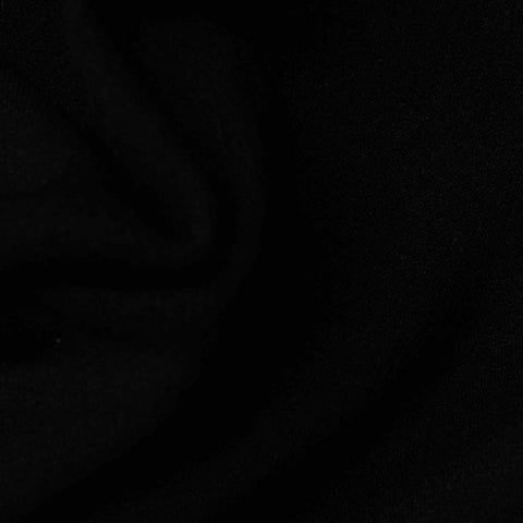 Jacquard Cotton Polyester Stretch Knit Fabric, 398 gsm, 155 cm — Black