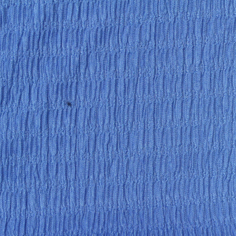Polyester Stretch Crepe Fabric, 200 gsm, 160 cm — Blue