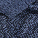 Jacquard 100% Polyester Chunky Knit Fabric, 239 gsm, 155 cm — Navy — photo 3