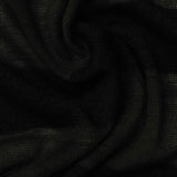Striped Slub 100% Polyester Jersey Knit Fabric, 143 gsm, 150 cm — Black — photo 3