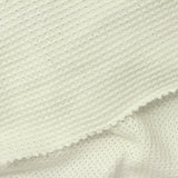 Jacquard 100% Cotton Rib Knit Fabric, 268 gsm, 168 cm — White — photo 3