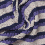Light Pink Horizontal-Stripe Jersey Knit, Poly-Cotton — photo 3