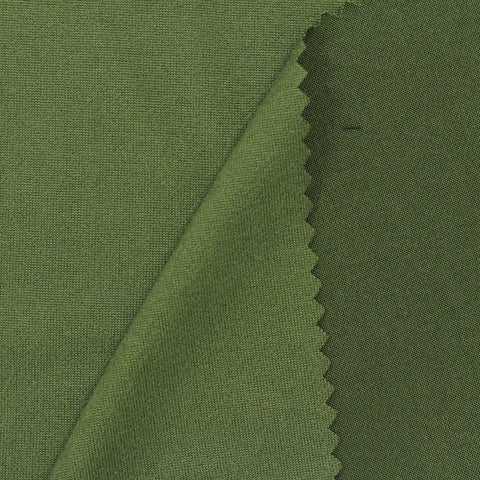 Printed Brushed Polyester Stretch Milk Silk Knit Fabric, 152 gsm, 150 cm — Green