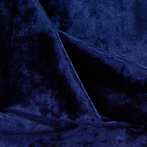 Polyester Stretch Knit Fabric, 253 gsm, 142 cm — Navy