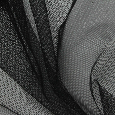 Mesh Fabric, 28 gsm, 160 cm — Black