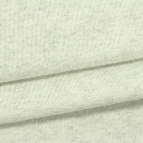 Light Grey Marl French Terry, Cotton-Poly, 280 gsm