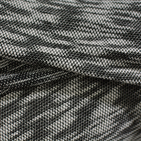 Black Marl Knit, Poly-Cotton, 170 gsm