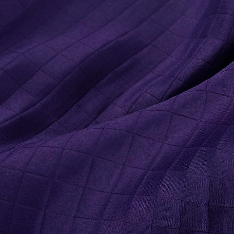 Purple Tone-on-Tone Square Jacquard, Polyester
