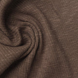 Brown Marl Rib Knit, Cotton — photo 3