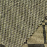 Dark Grey Plaid Interlock Knit, Polyester — photo 3