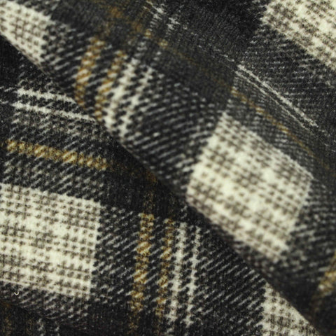 Black Plaid Chenille