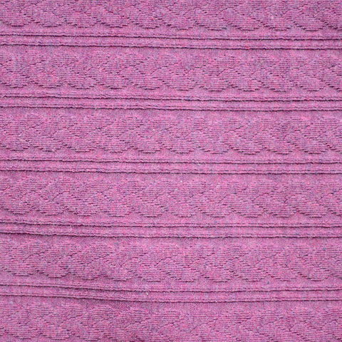 Purple Textured Rib Knit, Cotton