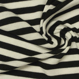 Black Horizontal-Stripe Chunky Knit, Poly-Viscose — photo 3