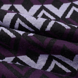 Lavender Chevrons Interlock Knit, Poly-Viscose — photo 3