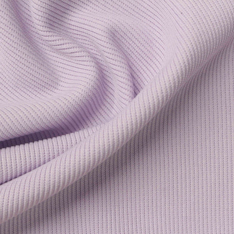 Polyester Stretch Rib Knit Fabric, 390 gsm, 115 cm — Purple