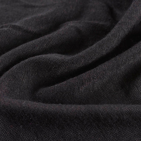 Polyester Viscose Jersey Knit Fabric, 165 gsm — Black