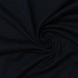 Polyester Cotton Jersey Knit Fabric, 140 gsm — Black — photo 3