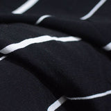 White Horizontal-Stripe Woven, Viscose — photo 3