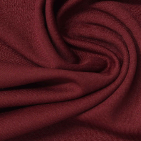 100% Polyester Interlock Knit Fabric, 120 gsm — Red