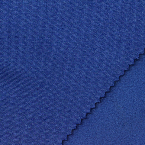 100% Polyester Fleece Fabric, 250 gsm, 165 cm — Blue