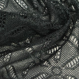 Black Geometric Lace, Polyester — photo 3