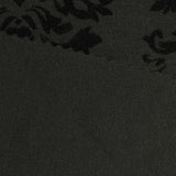 Jacquard Flocked Polyester Viscose Ponte Knit Fabric, 325 gsm, 170 cm — Black — photo 3