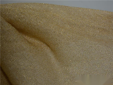 Gold Sparkle Jersey Knit, Viscose-Metallic