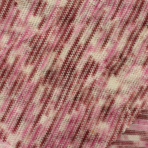 Pink Dashes Chunky Knit, Polyester
