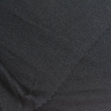 Modal Wool Stretch Rib Knit Fabric, 160 gsm, 150 cm — Black — photo 3