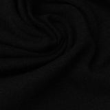 Cotton Polyester Stretch Jersey Knit Fabric, 171 gsm, 155 cm — Black — photo 3