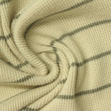Dark Grey Horizontal-Stripe Waffle Knit, Polyester — photo 3