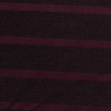 Dark Maroon Horizontal-Stripe Knit, Poly-Viscose — photo 3