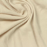 Viscose Stretch Rib Knit Fabric, 270 gsm, 140 cm — Beige — photo 3