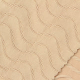 Beige Tone-on-Tone Jersey Knit, Polyester — photo 3