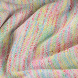 Heather Polyester Cotton French Terry Fabric, 300 gsm, 168 cm — Pink — photo 3