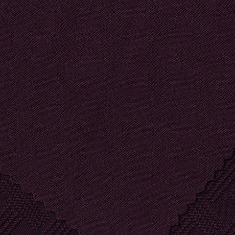 Dark Purple Tone-on-Tone Pointelle Knit, Polyester
