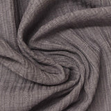 Grey Textured Rib Knit, Viscose — photo 3