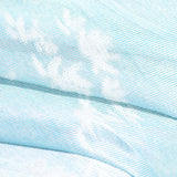 White Abstract-Leaf Chunky Knit, Polyester — photo 3
