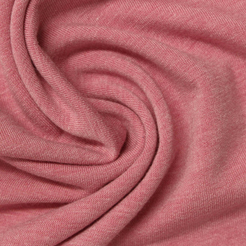 Pink Marl French Terry, Poly-Viscose, 230 gsm