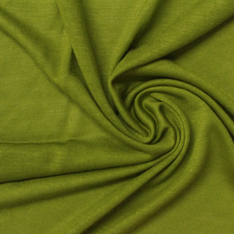 Viscose Acrylic Jersey Knit Fabric, 100 gsm, 180 cm — Green