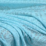 Light Blue Openwork Jersey Knit, Polyester — photo 3