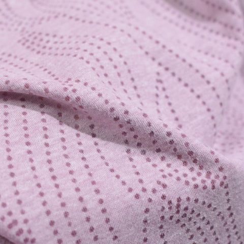 Dark Purple Wavy-Line Jersey Knit