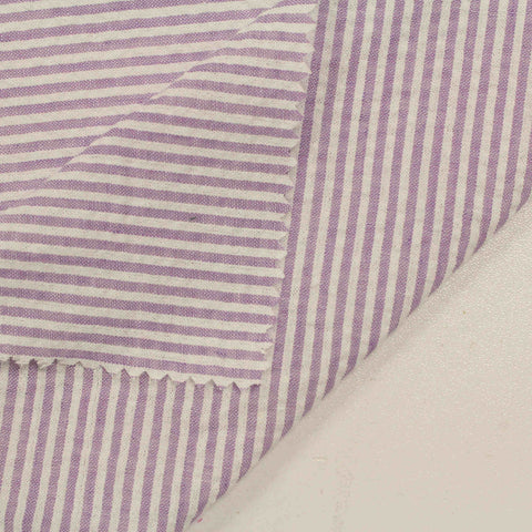 Polyester Cotton Seersucker Fabric, 120 gsm, 145 cm — White, ref EF-206175