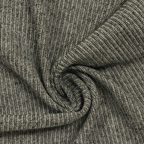 Grey Heather Chunky Knit, Polyester, 186 gsm