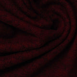 Deep Red Marl Chunky Knit, Viscose-Poly — photo 3