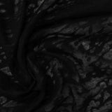Black Abstract Rib Knit, Poly-Viscose — photo 3