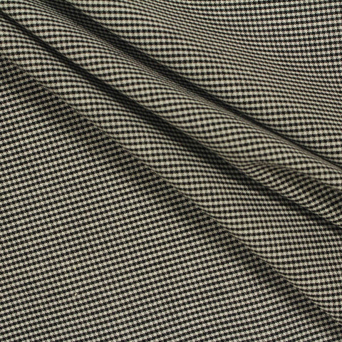 Black Check Woven, Cotton, 110 gsm, 145 cm, ref EF-206201