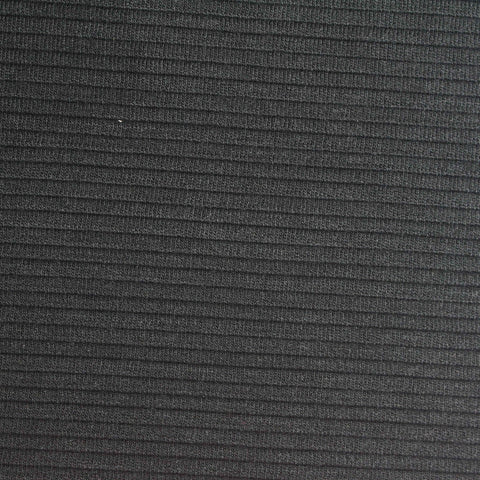 Dark Grey Ribbed Rib Knit, Poly-Viscose