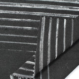 White Horizontal-Stripe Knit, Poly-Viscose — photo 3